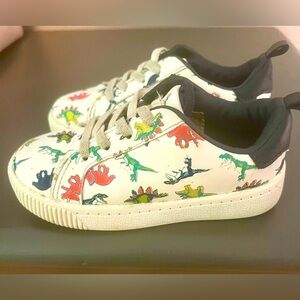 Carters Toddler Size 8 Dinosaur Print Sneakers